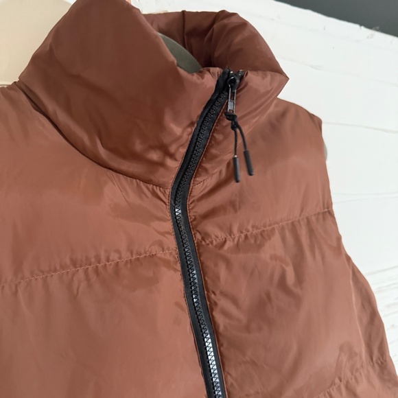 SHEIN Puffer Vest | Size XS | Brown - Picture 4 of 6